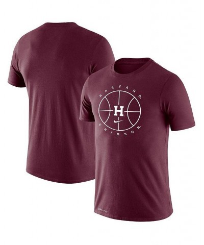 Men's Crimson Harvard Crimson Basketball Icon Legend Performance T-shirt $21.00 T-Shirts