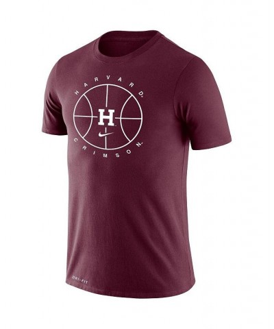 Men's Crimson Harvard Crimson Basketball Icon Legend Performance T-shirt $21.00 T-Shirts