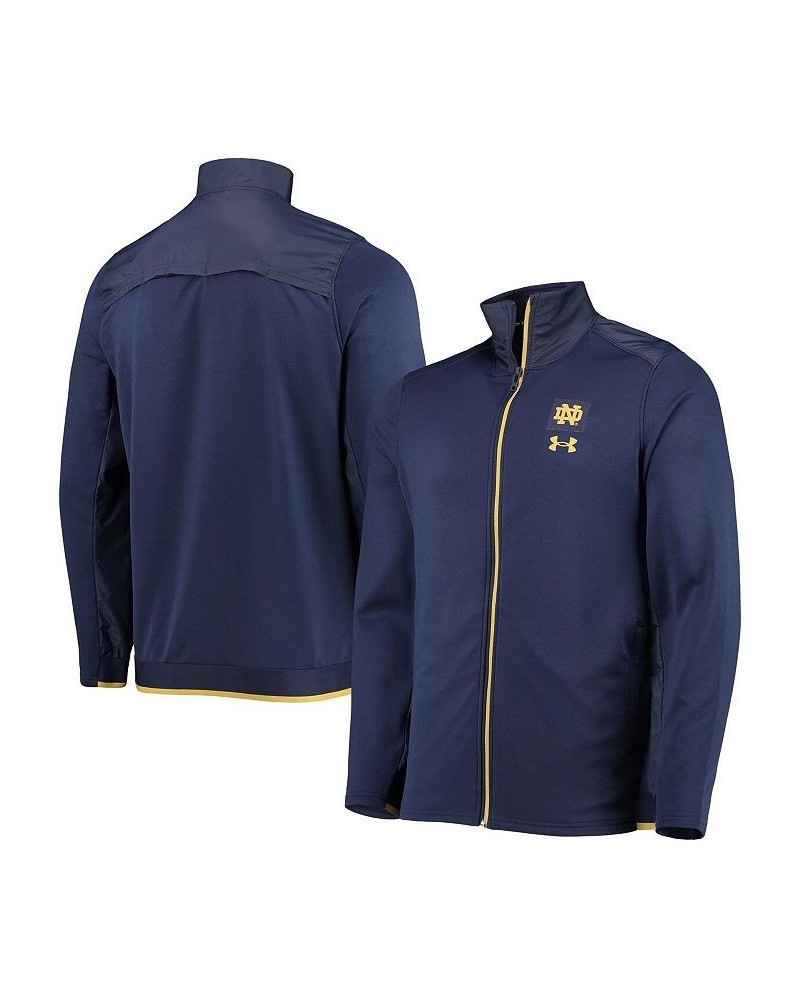 Men's Navy Notre Dame Fighting Irish 2021 Sideline Command Full-Zip Jacket $45.08 Jackets