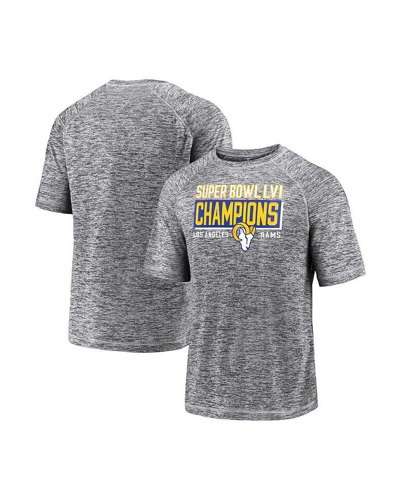 Men's Branded Gray Los Angeles Rams Super Bowl LVI Champions Stacked Depth T-shirt $17.20 T-Shirts