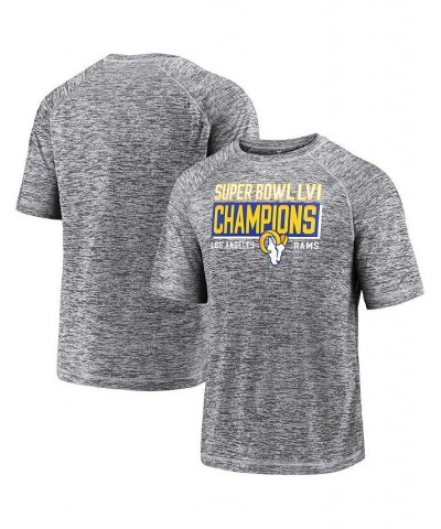 Men's Branded Gray Los Angeles Rams Super Bowl LVI Champions Stacked Depth T-shirt $17.20 T-Shirts