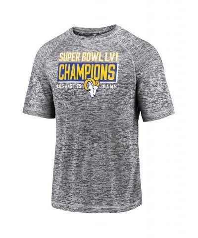 Men's Branded Gray Los Angeles Rams Super Bowl LVI Champions Stacked Depth T-shirt $17.20 T-Shirts