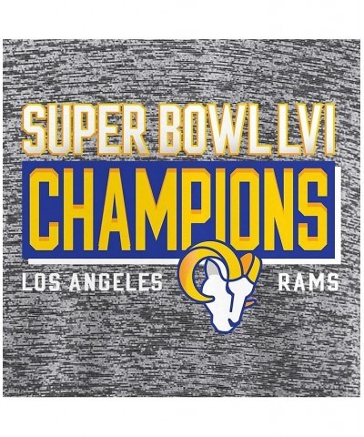 Men's Branded Gray Los Angeles Rams Super Bowl LVI Champions Stacked Depth T-shirt $17.20 T-Shirts