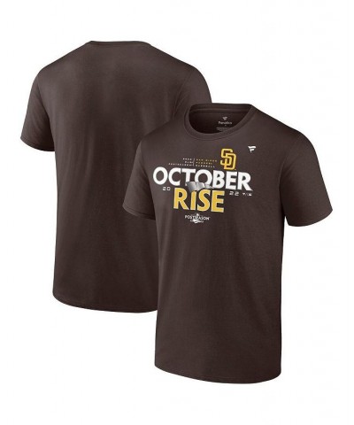 Men's Branded Brown San Diego Padres 2022 Postseason Locker Room T-shirt $24.50 T-Shirts