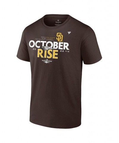 Men's Branded Brown San Diego Padres 2022 Postseason Locker Room T-shirt $24.50 T-Shirts