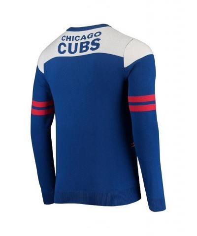 Men's Royal Chicago Cubs Ticket Light-Up Ugly Sweater $50.99 Sweaters