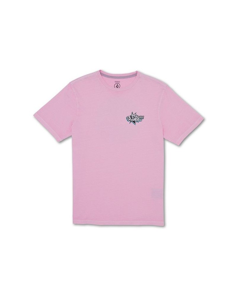 Men's Entertainment Short Sleeves T-shirt Pink $15.29 T-Shirts