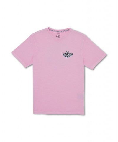 Men's Entertainment Short Sleeves T-shirt Pink $15.29 T-Shirts