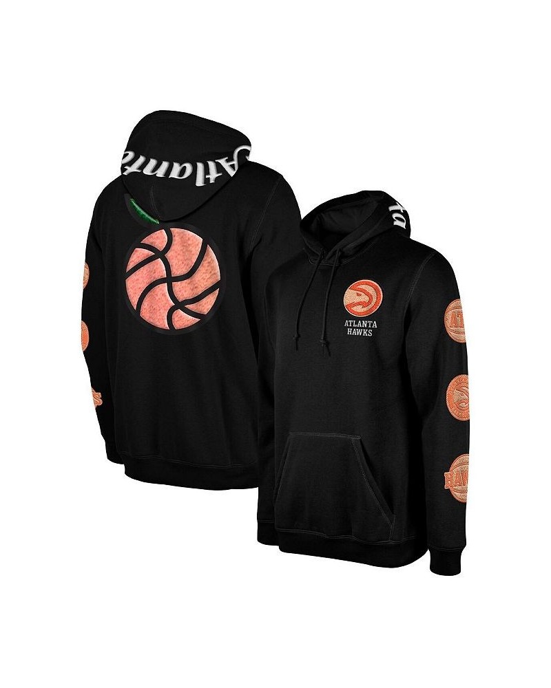 Men's Black Atlanta Hawks 2022/23 City Edition Elite Pack Pullover Hoodie $43.20 Sweatshirt