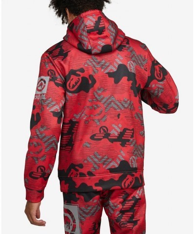 Men's Big and Tall Dragon Stone Hoodie Red $35.36 Sweatshirt