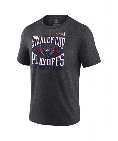 Men's Branded Charcoal Washington Capitals 2022 Stanley Cup Playoffs Wraparound T-shirt $22.67 T-Shirts