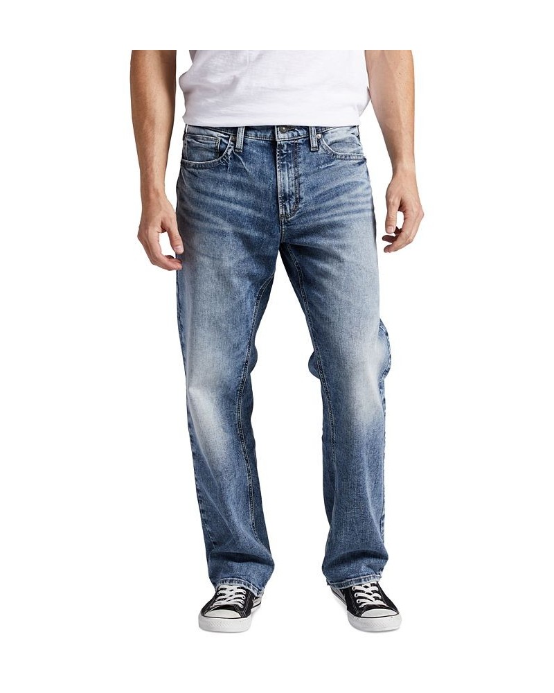 Men's Grayson Classic Fit Straight Leg Jeans Blue $33.71 Jeans