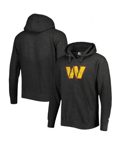 Men's Heather Charcoal Washington Commanders Perfect Season Full-Zip Hoodie $35.20 Sweatshirt