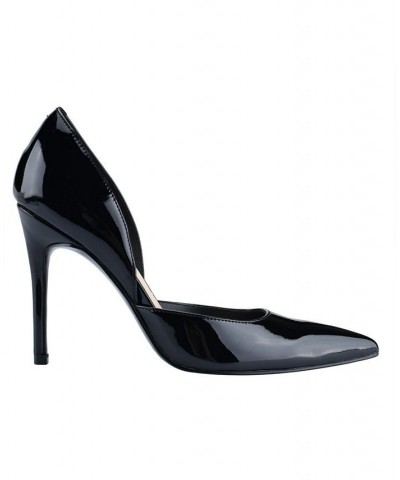 Women's Christa Pointy Toe Stiletto Dress Pumps Black $40.33 Shoes