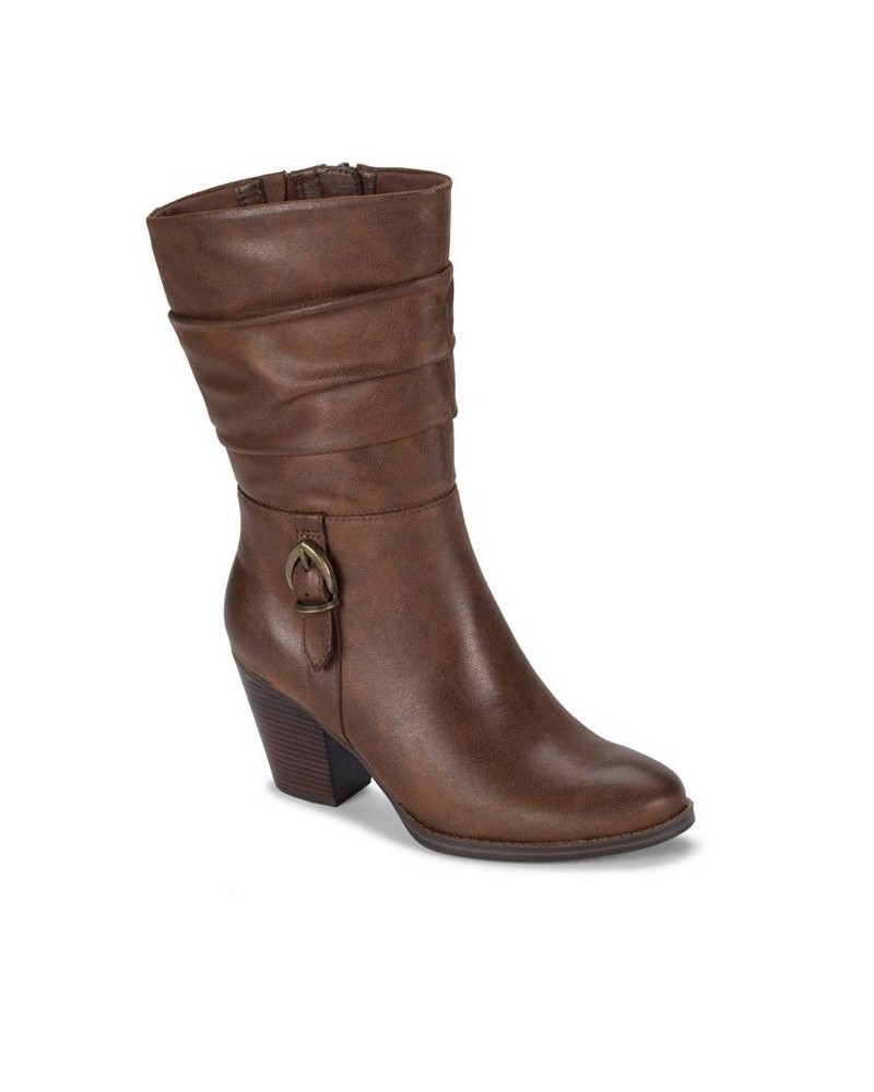 Women's Cheyenne Mid Calf Boots PD03 $44.03 Shoes