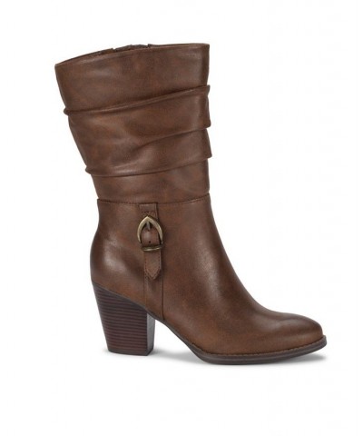 Women's Cheyenne Mid Calf Boots PD03 $44.03 Shoes