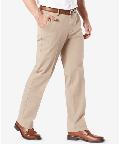 Men's Big & Tall Workday Classic Fit Smart 360 Flex Stretch Khakis Brown $26.00 Pants