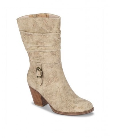 Women's Cheyenne Mid Calf Boots PD03 $44.03 Shoes