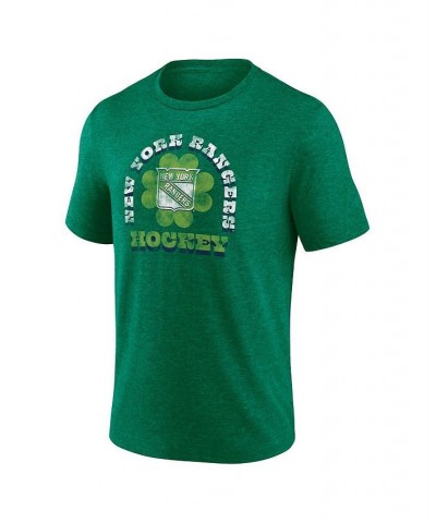 Men's Branded Heather Green New York Rangers St. Patrick's Day Celtic Arch Tri-Blend T-shirt $20.15 T-Shirts