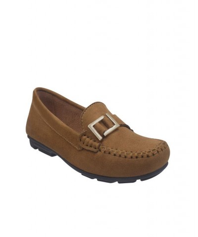 Women's Baya Loafer with Memory Foam Tan/Beige $35.25 Shoes