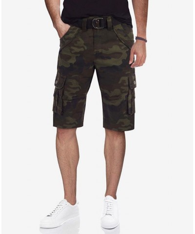 Men's Belted Double Pocket Cargo Shorts PD05 $19.95 Shorts