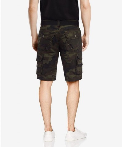 Men's Belted Double Pocket Cargo Shorts PD05 $19.95 Shorts