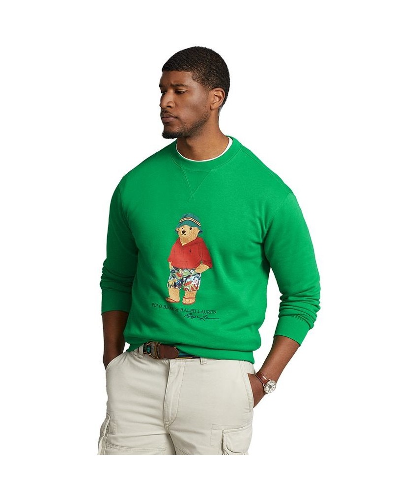 Men's Polo Bear Fleece Sweatshirt Green $76.54 Sweatshirt