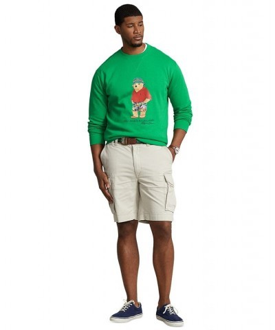 Men's Polo Bear Fleece Sweatshirt Green $76.54 Sweatshirt