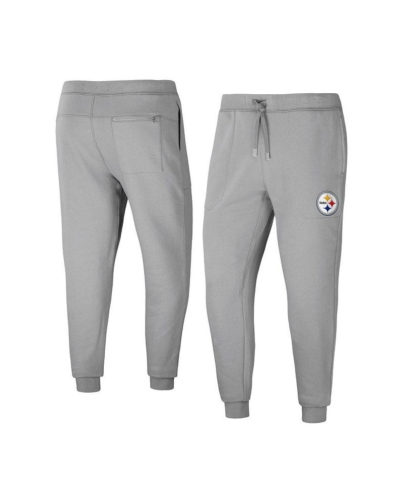 Men's NFL x Darius Rucker Collection by Gray Pittsburgh Steelers Fleece Jogger Pants $37.94 Pants