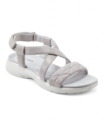 Women's Treasur Sandals Silver $40.29 Shoes