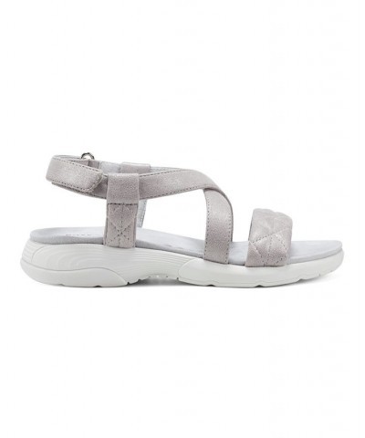 Women's Treasur Sandals Silver $40.29 Shoes