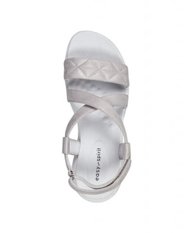 Women's Treasur Sandals Silver $40.29 Shoes