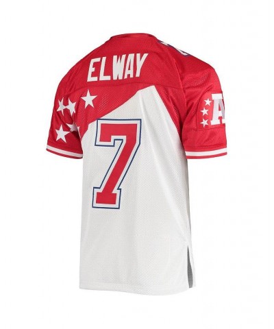 Men's John Elway White, Red AFC 1995 Pro Bowl Authentic Jersey $127.10 Jersey