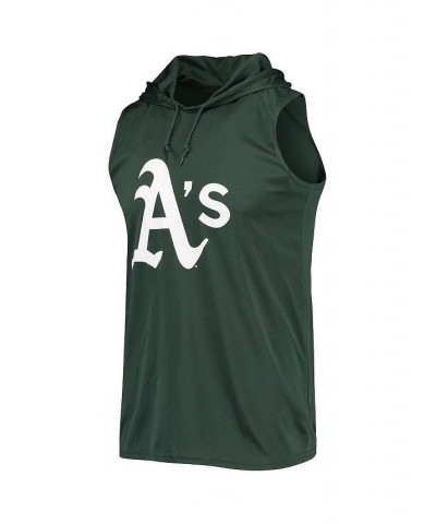 Men's Green Oakland Athletics Sleeveless Pullover Hoodie $19.78 T-Shirts