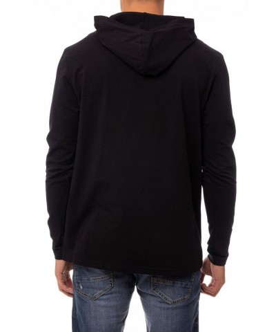 Men's Soft Stretch Long Sleeve Hoodie Black $22.05 Sweatshirt