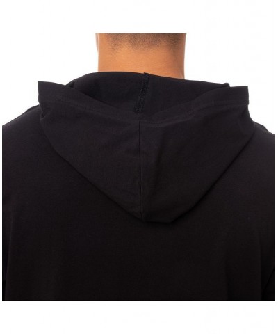 Men's Soft Stretch Long Sleeve Hoodie Black $22.05 Sweatshirt