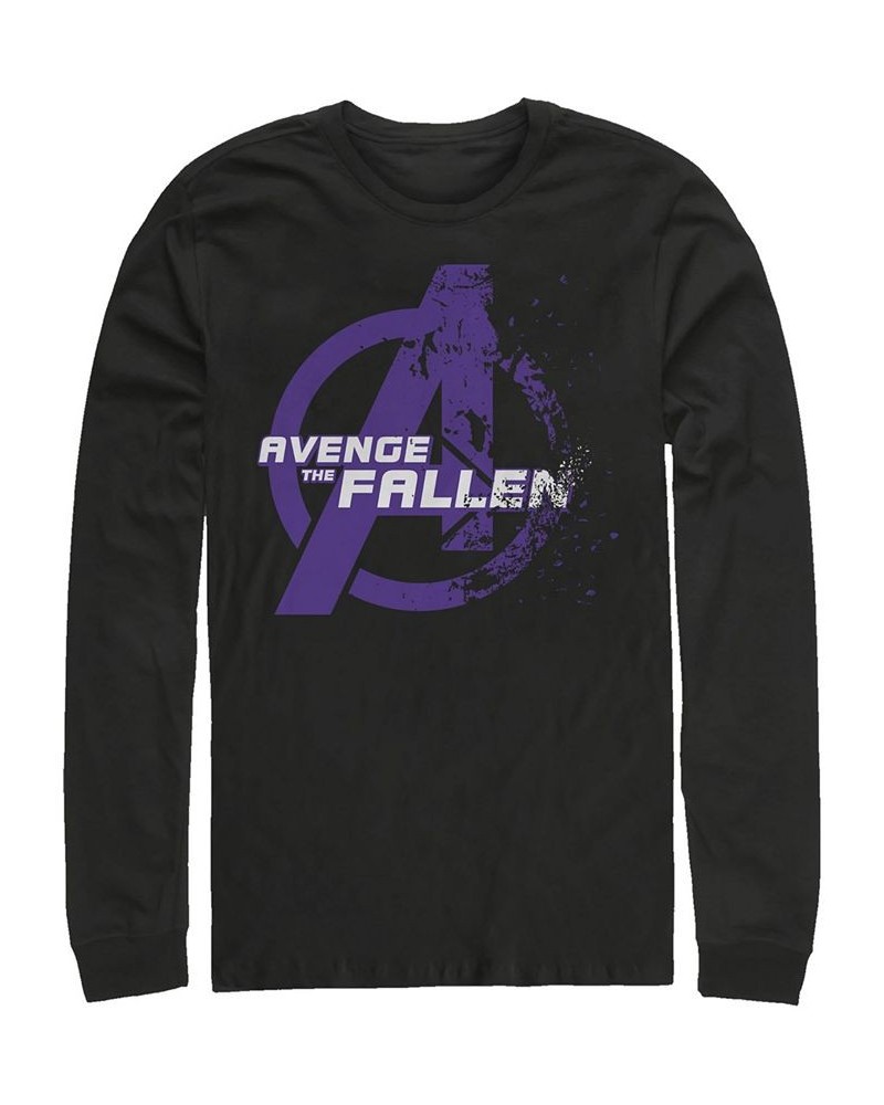 Marvel Men's Avengers Endgame Avenge the Fallen Logo, Long Sleeve T-shirt Black $21.19 T-Shirts