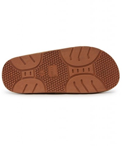 Men's Open Toe Wrap Slippers Brown $48.75 Shoes