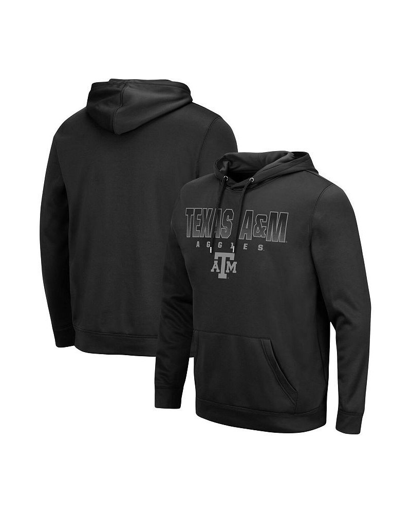 Men's Black Texas A M Aggies Blackout 3.0 Pullover Hoodie $35.74 Sweatshirt