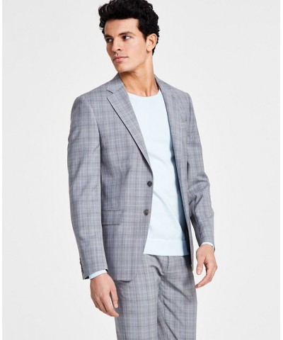 Men's Slim-Fit Wool Stretch Suit Jacket PD02 $85.00 Suits