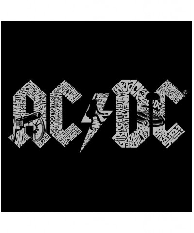 Men's AC/DC Word Art T-shirt Black $18.89 T-Shirts