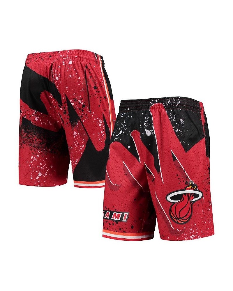 Men's Red Miami Heat Hardwood Classics 1996 Hyper Hoops Swingman Shorts $39.10 Shorts