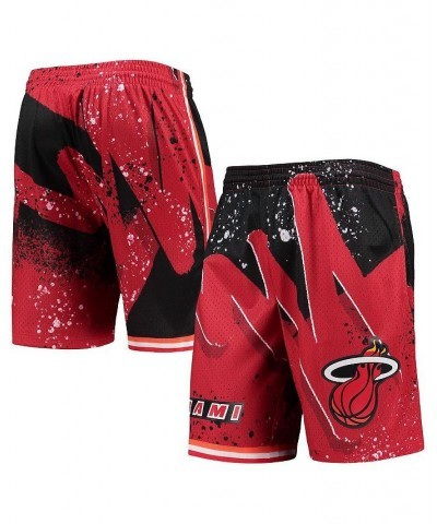 Men's Red Miami Heat Hardwood Classics 1996 Hyper Hoops Swingman Shorts $39.10 Shorts