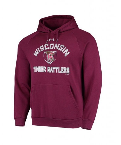 Men's Maroon Wisconsin Timber Rattlers All Day Raglan Fleece Pullover Hoodie $31.50 Sweatshirt