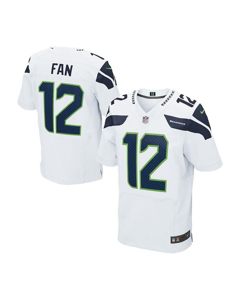 Men's Seattle Seahawks 12s White Elite Jersey $94.71 Jersey