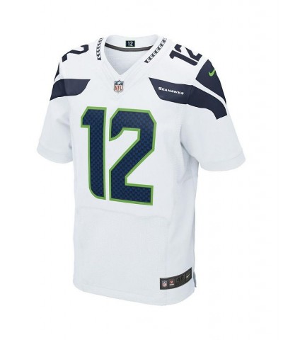 Men's Seattle Seahawks 12s White Elite Jersey $94.71 Jersey