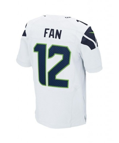 Men's Seattle Seahawks 12s White Elite Jersey $94.71 Jersey