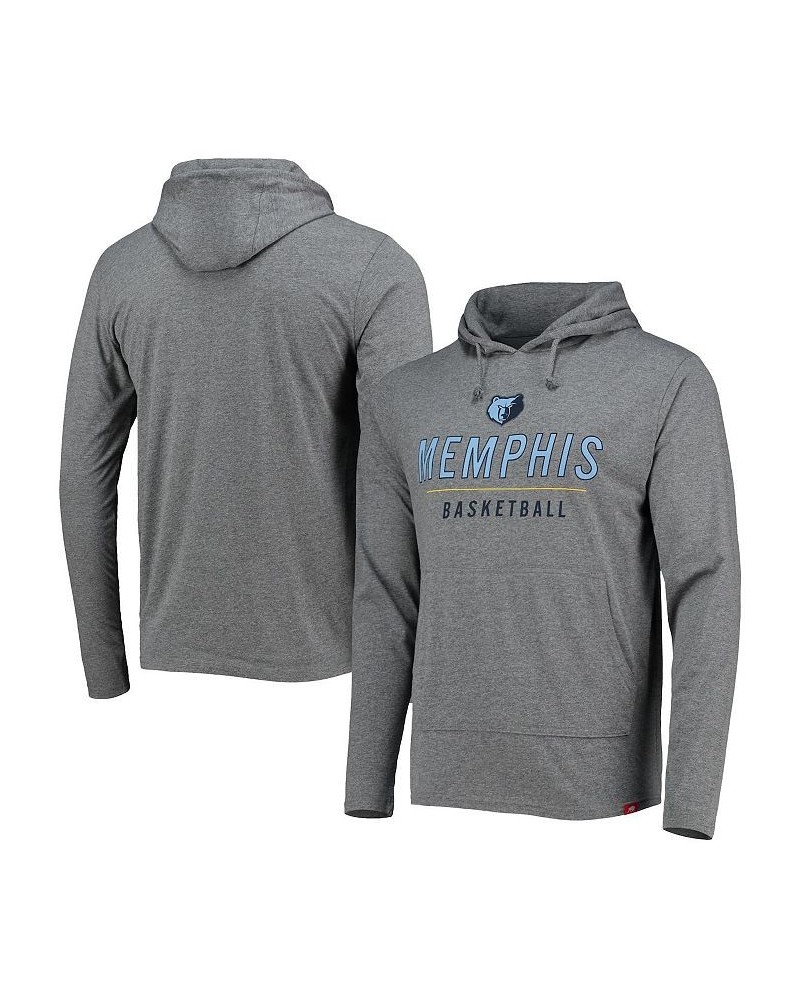 Men's Heathered Gray Memphis Grizzlies Practice Shoot Around Rowan Tri-Blend Pullover Hoodie $30.00 Sweatshirt