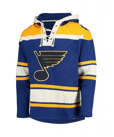 Men's Blue St. Louis Blues Superior Lacer Team Pullover Hoodie $46.40 Sweatshirt