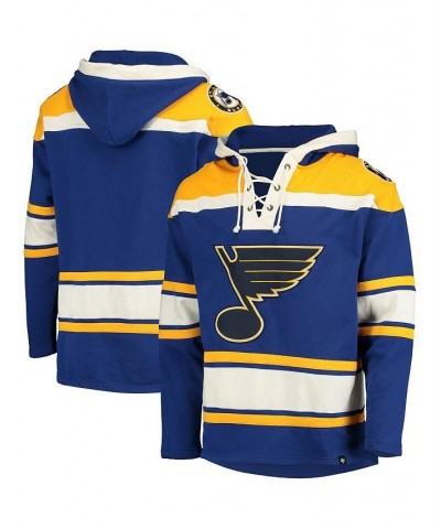 Men's Blue St. Louis Blues Superior Lacer Team Pullover Hoodie $46.40 Sweatshirt